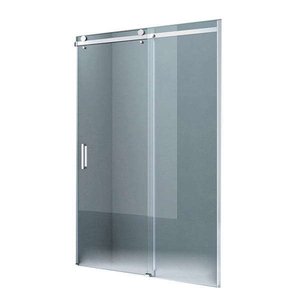 Semi Frameless Tempered Glass Shower Door Single Sliding Shower Door