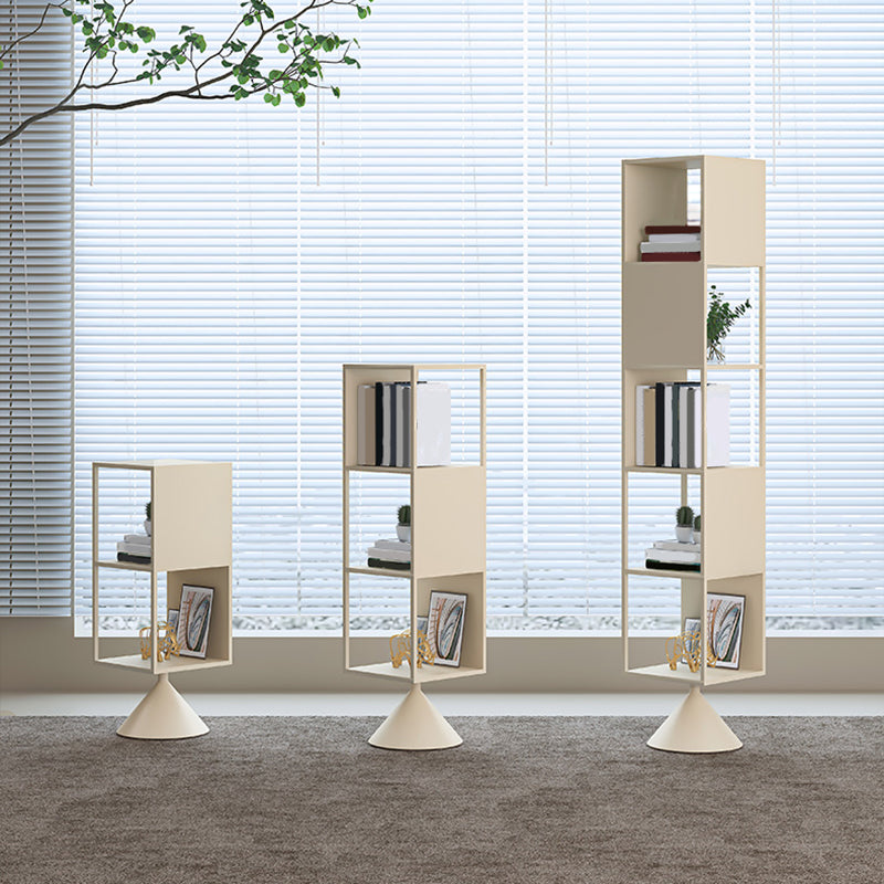 Glam Metal Shelf Bookcase Open Back Book Shelf for Home Office