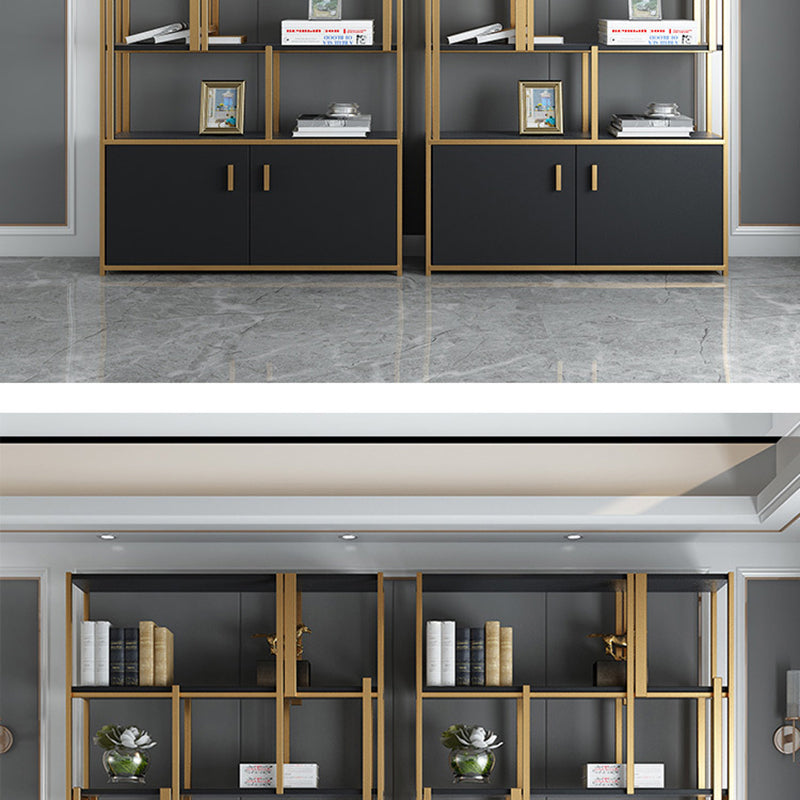 Glam Shelf Bookcase Open Back Metal Bookcase for Home Office