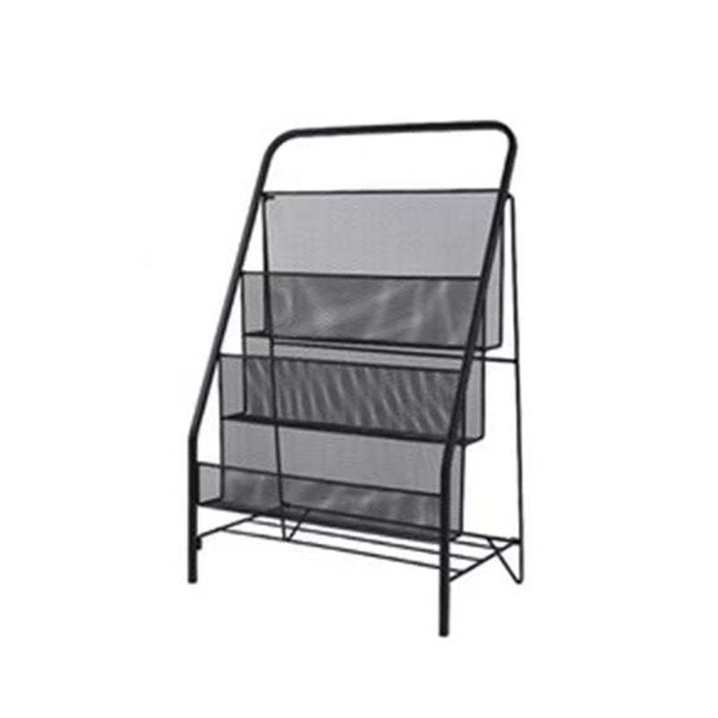 Glam Shelf Bookcase Closed Back Metal Book Shelf for Study Room