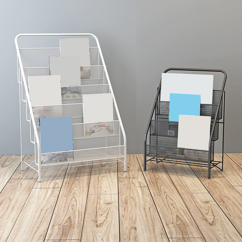 Glam Shelf Bookcase Closed Back Metal Book Shelf for Study Room