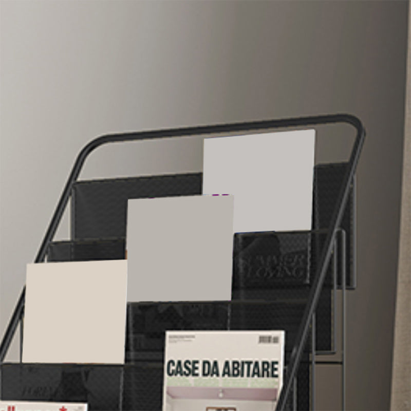 Glam Shelf Bookcase Closed Back Metal Book Shelf for Study Room