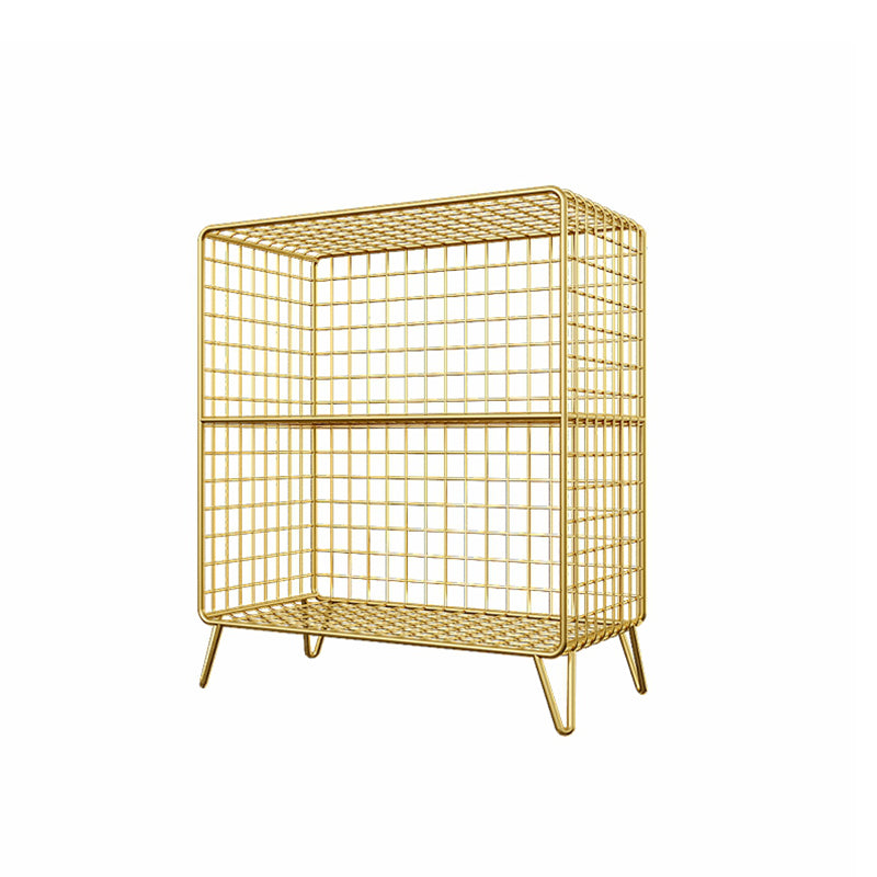 Glam Shelf Bookcase Metal Closed Back Book Shelf for Home Office