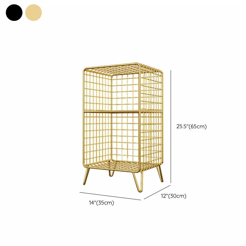 Glam Shelf Bookcase Metal Closed Back Book Shelf for Home Office