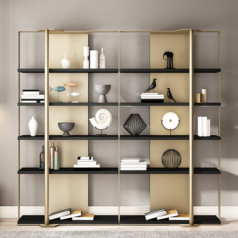 Glam Open Back Shelf Bookcase Metal Book Shelf for Study Room