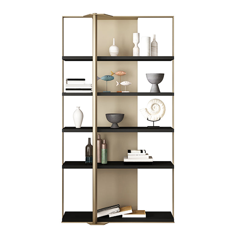 Glam Open Back Shelf Bookcase Metal Book Shelf for Study Room