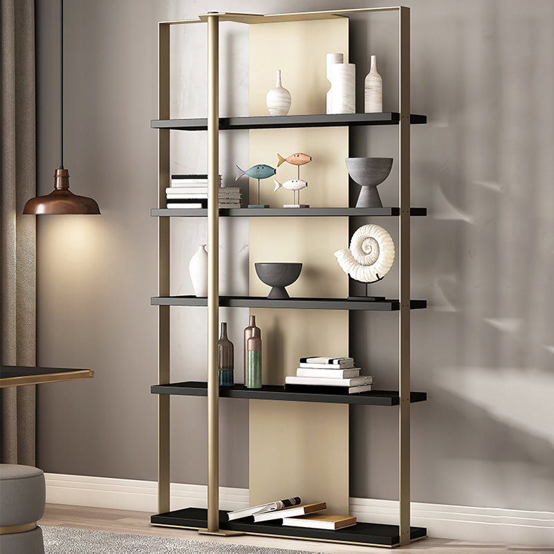 Glam Open Back Shelf Bookcase Metal Book Shelf for Study Room