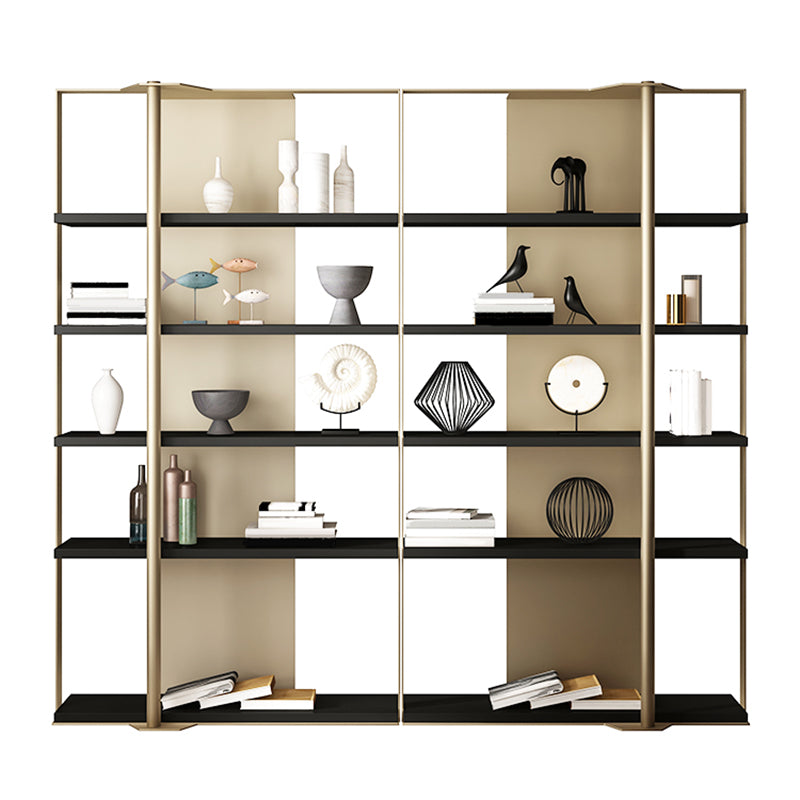 Glam Open Back Shelf Bookcase Metal Book Shelf for Study Room