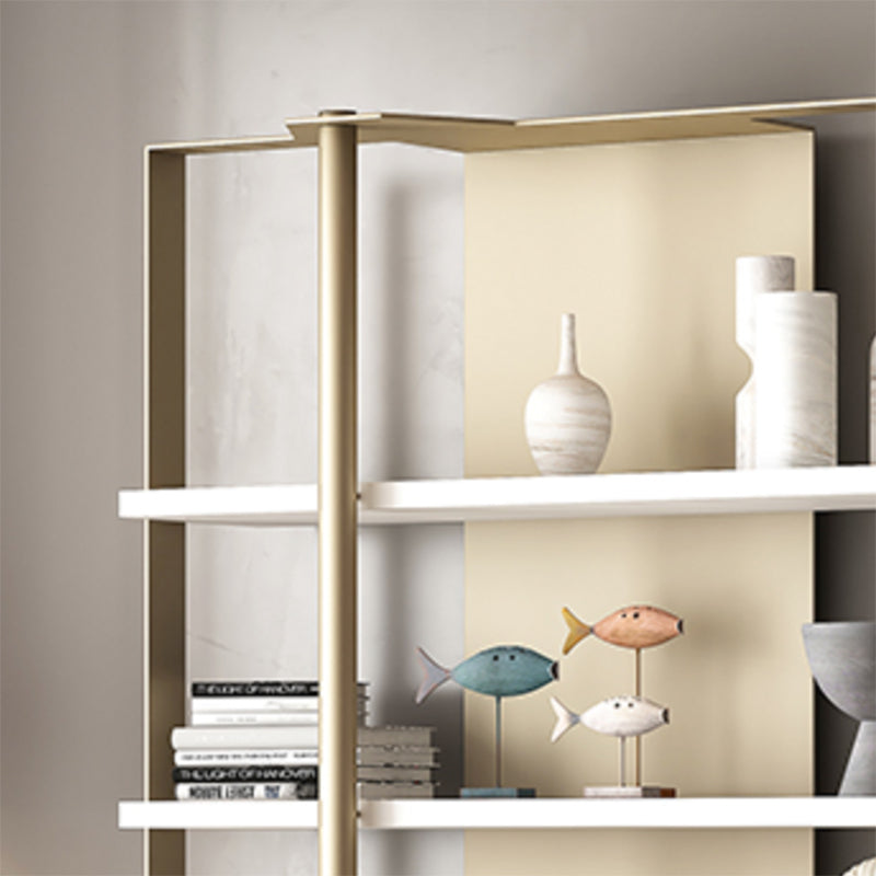 Glam Open Back Shelf Bookcase Metal Book Shelf for Study Room