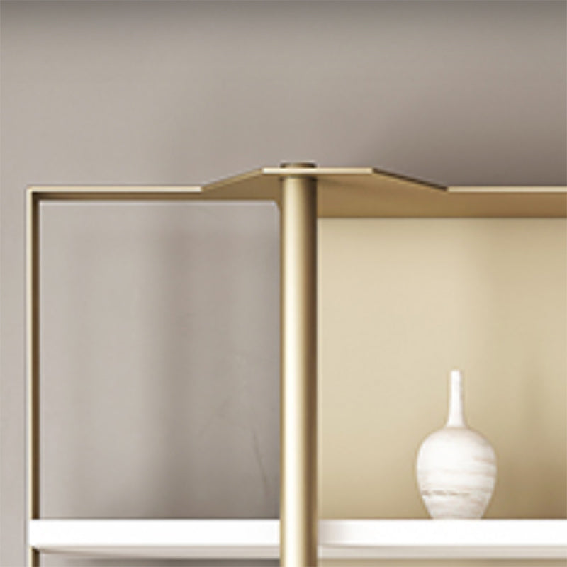 Glam Open Back Shelf Bookcase Metal Book Shelf for Study Room