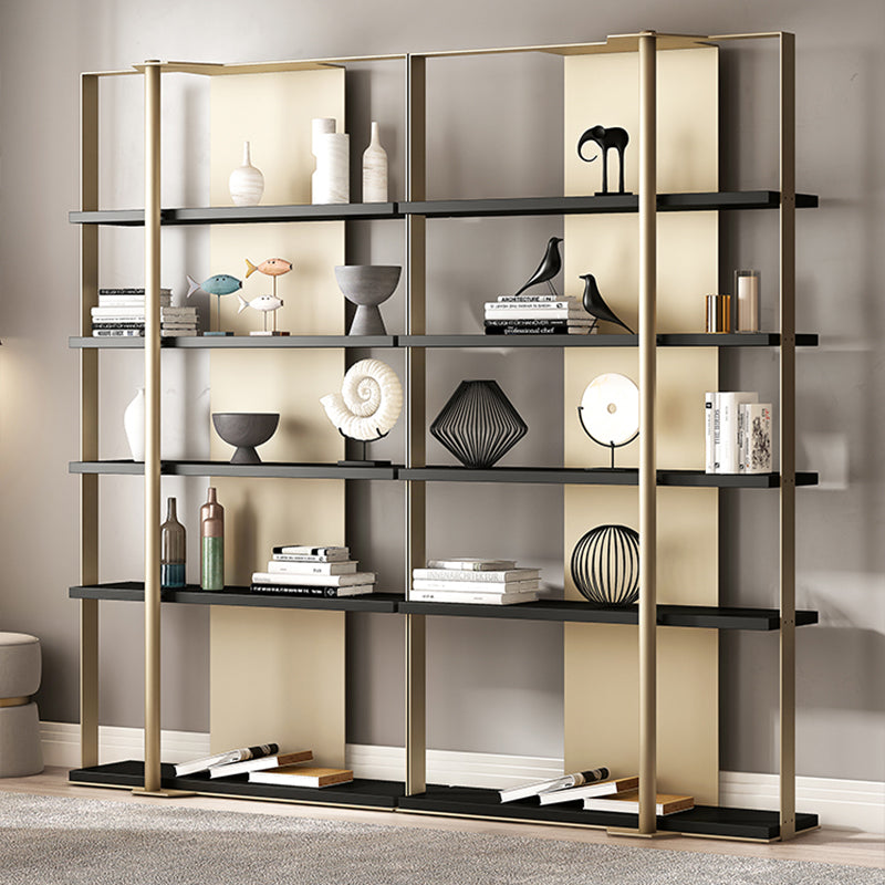 Glam Open Back Shelf Bookcase Metal Book Shelf for Study Room
