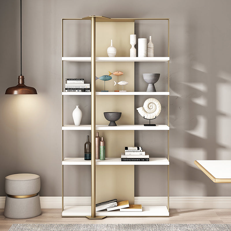 Glam Open Back Shelf Bookcase Metal Book Shelf for Study Room