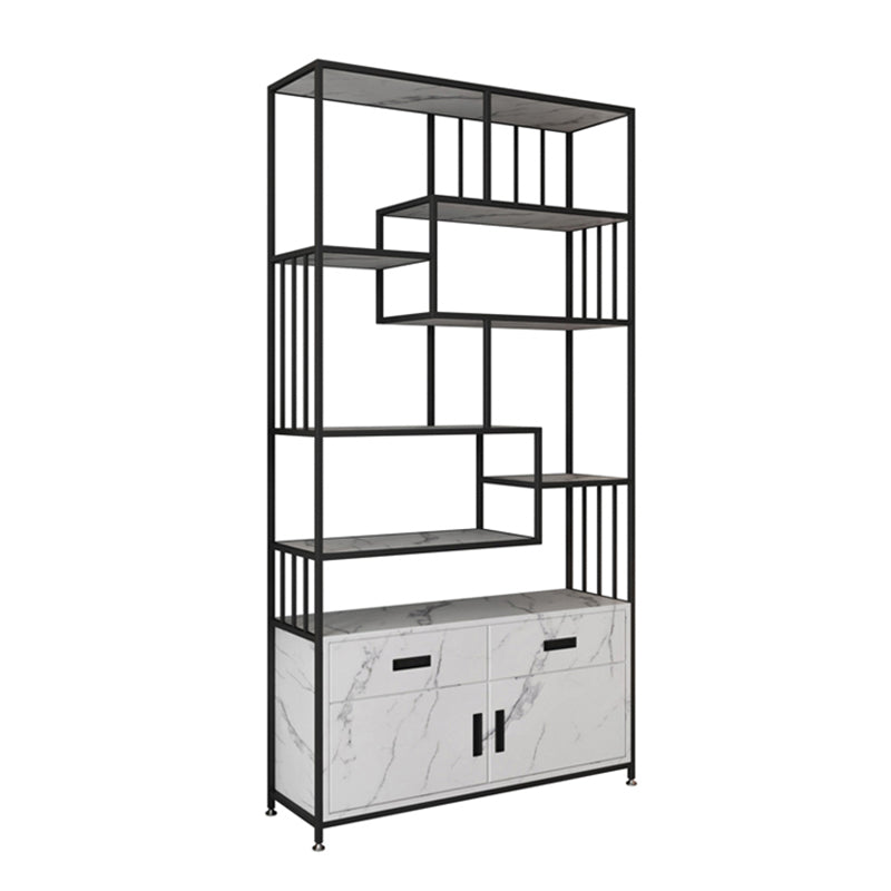 Glam Shelf Bookcase Open Back Metal Book Shelf for Study Room