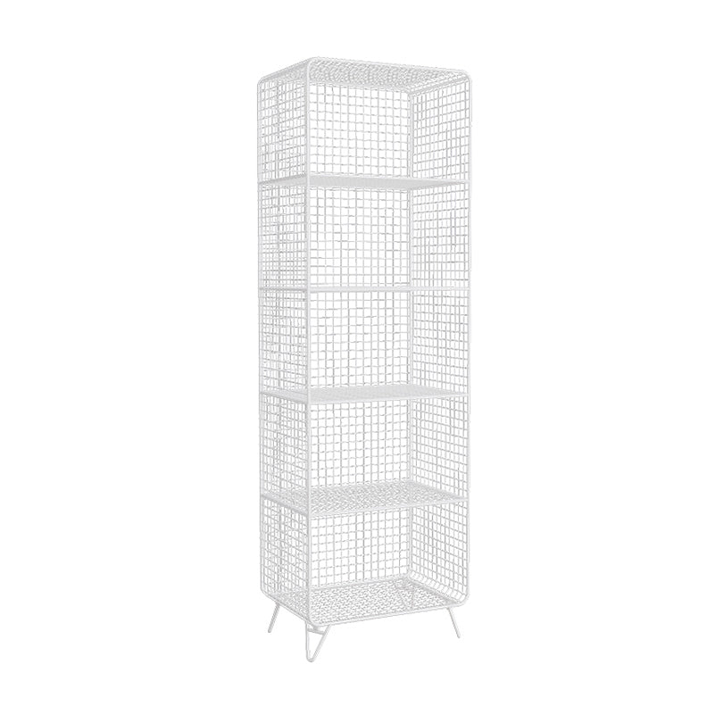 Glam Shelf Bookcase Closed Back Metal Book Shelf for Home Office