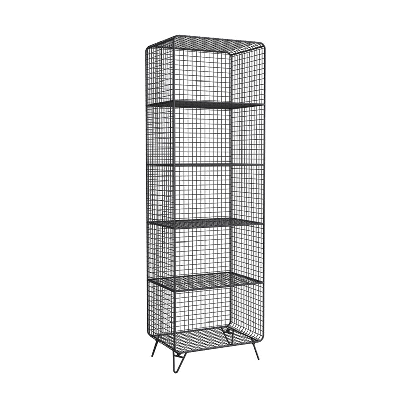 Glam Shelf Bookcase Closed Back Metal Book Shelf for Home Office