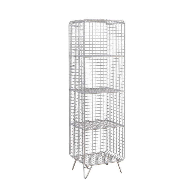 Glam Shelf Bookcase Closed Back Metal Book Shelf for Home Office