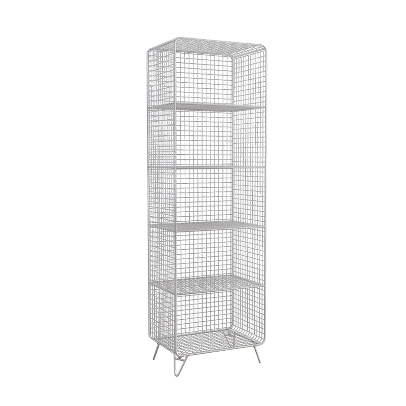 Glam Shelf Bookcase Closed Back Metal Book Shelf for Home Office