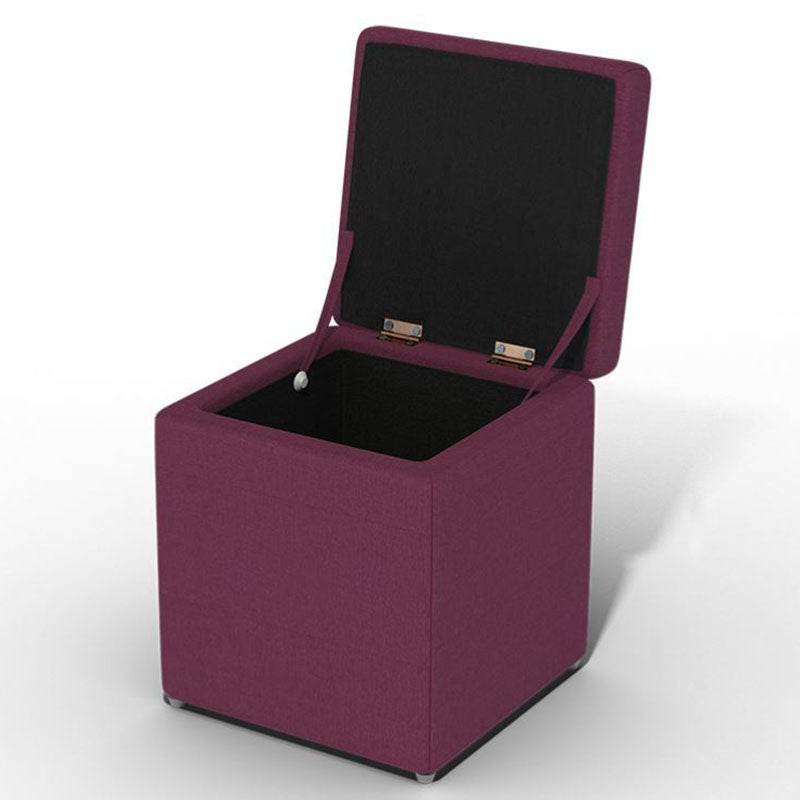 Solid Color Fabric Standard Stool Modern Style Simple Household Footstool