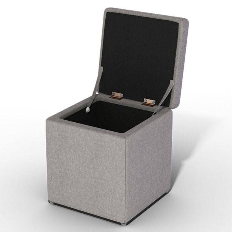 Solid Color Fabric Standard Stool Modern Style Simple Household Footstool