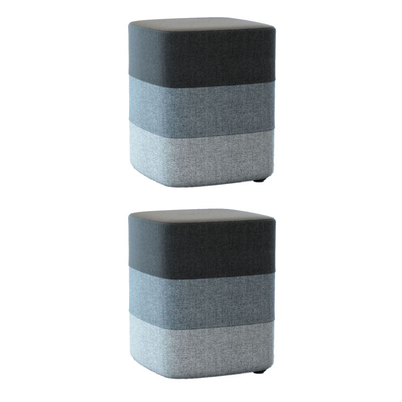 Solid Color Fabric Standard Stool Modern Style Simple Household Footstool