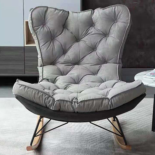Modern Style Single Rocking Chair Indoor Sofa Rocking Chair with Cushion