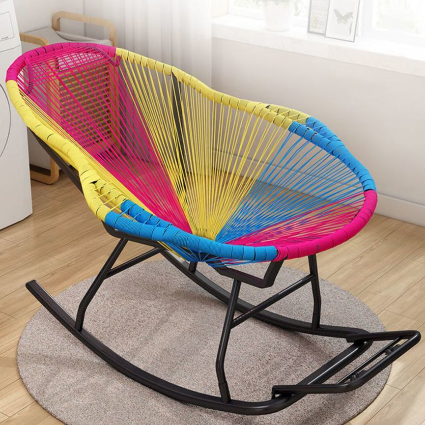 Contemporary Rattan Rocking Chair Outdoor Rocking Chair for Break