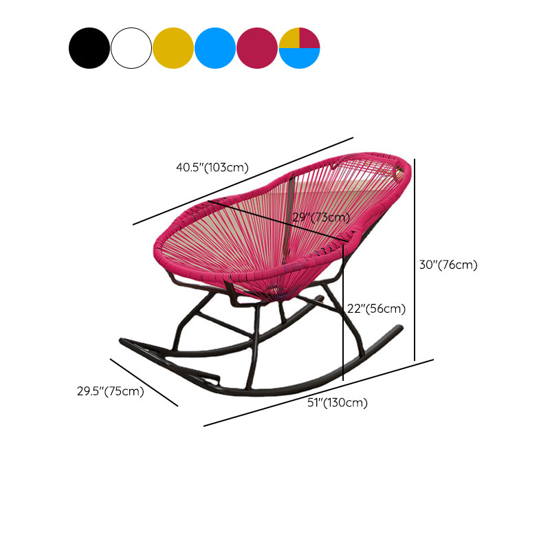 Contemporary Rattan Rocking Chair Outdoor Rocking Chair for Break