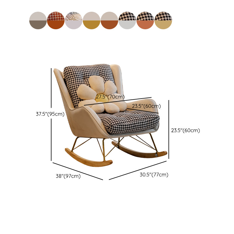 Modern Style Chaise Lounge Lazy Sofa Chair Leisure Rocking Chair for Living Room