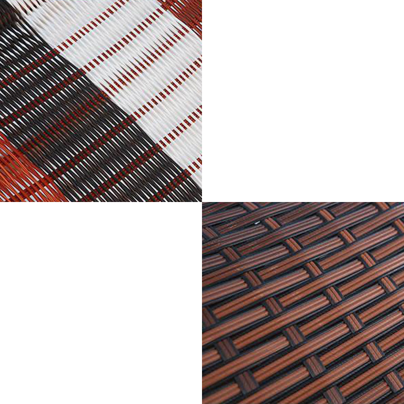 Mid-Century Modern Rattan Rocking Chair Metal Rocking Chair for Living Room