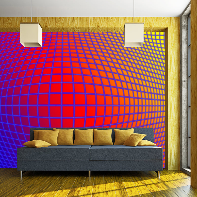 Illustration Mildew Resistant Mural Wallpaper Psychedelic Background Indoor Wall Mural