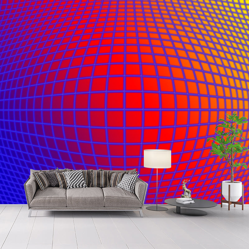 Illustration Mildew Resistant Mural Wallpaper Psychedelic Background Indoor Wall Mural
