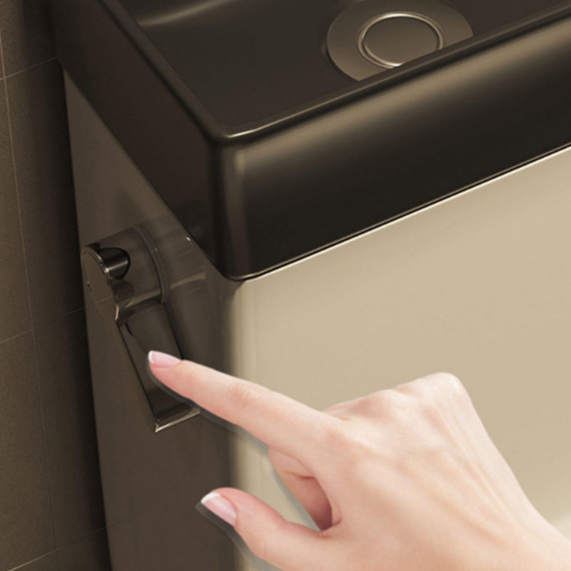 Contemporary Ceramic Flush Toilet Slow Close Seat Included Urine Toilet for Bathroom