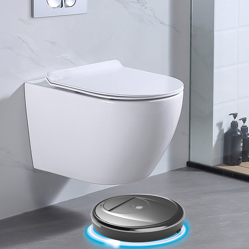 Modern White Ceramic Flush Toilet Wall Hung Urine Toilet with Seat for Bathroom