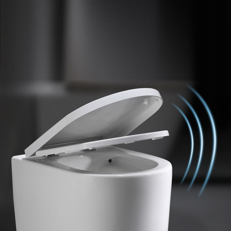 Modern Ceramic Flush Toilet Wall Hung White Toilet Bowl for Washroom
