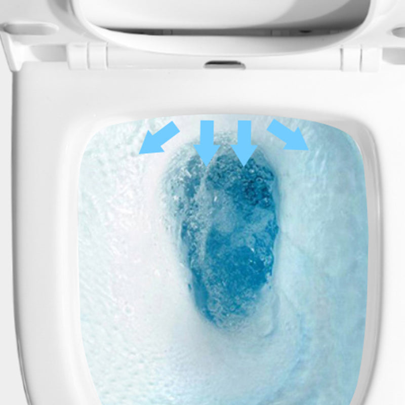 Modern Ceramic Flush Toilet Wall Hung White Toilet Bowl for Washroom