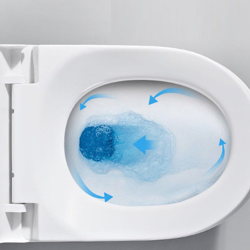 Modern White Ceramic Flush Toilet Floor Mount Urine Toilet for Washroom