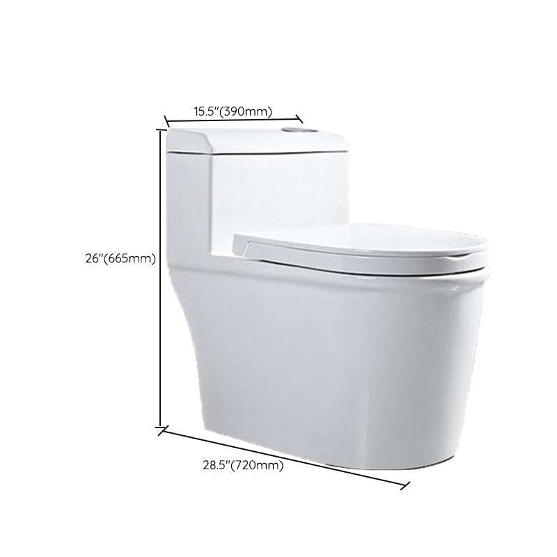 Modern White Ceramic Flush Toilet Floor Mount Urine Toilet for Washroom