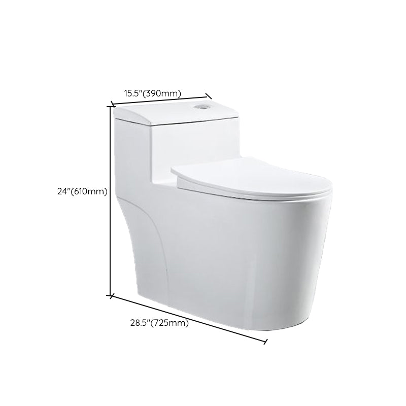 Modern White Ceramic Flush Toilet Floor Mount Urine Toilet for Washroom