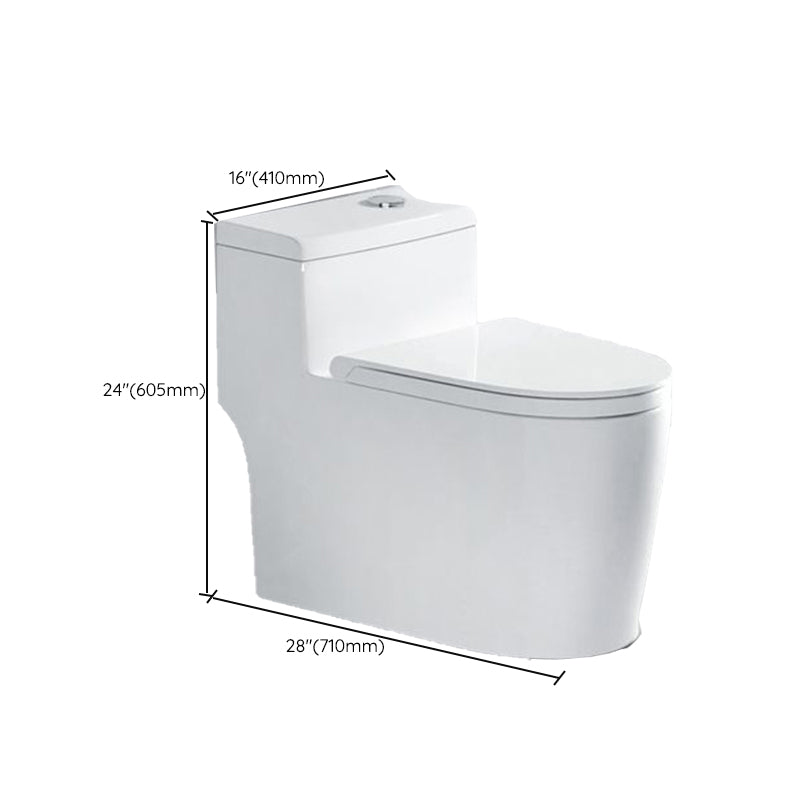 Modern White Ceramic Flush Toilet Floor Mount Urine Toilet for Washroom