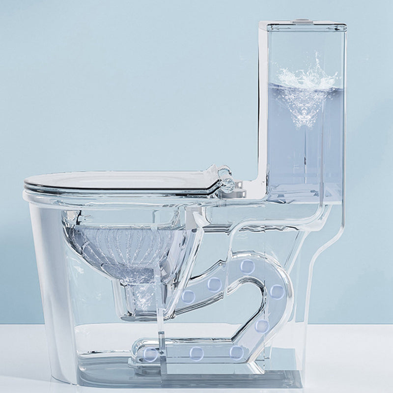 Modern White Ceramic Flush Toilet Floor Mounted Urine Toilet for Washroom