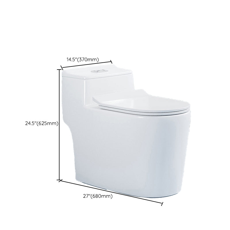 Modern White Ceramic Flush Toilet Floor Mounted Urine Toilet for Washroom