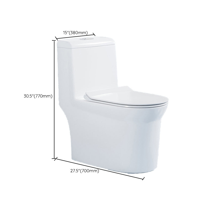 Modern White Ceramic Flush Toilet Floor Mounted Urine Toilet for Washroom