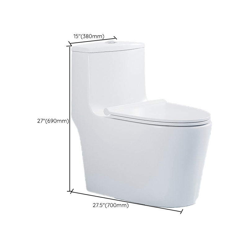 Modern White Ceramic Flush Toilet Floor Mounted Urine Toilet for Washroom