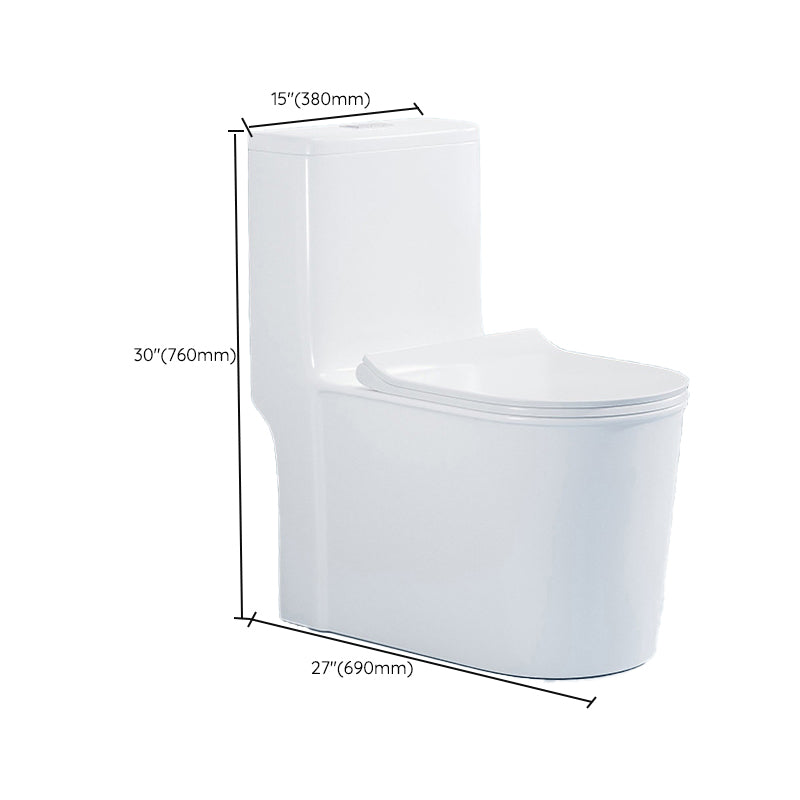 Modern White Ceramic Flush Toilet Floor Mounted Urine Toilet for Washroom