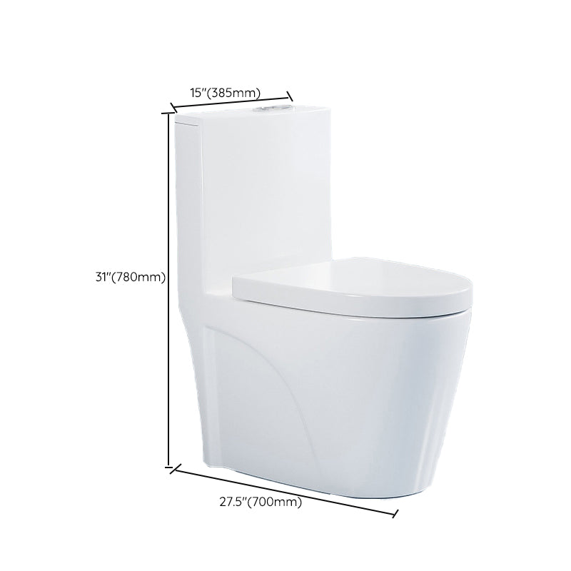 Modern White Ceramic Flush Toilet Floor Mounted Urine Toilet for Washroom