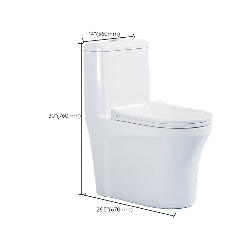 Modern White Ceramic Flush Toilet Floor Mounted Urine Toilet for Washroom
