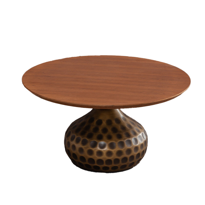 Pedestal Coffee Table Contemporary Solid Wood Coffee Cocktail Table