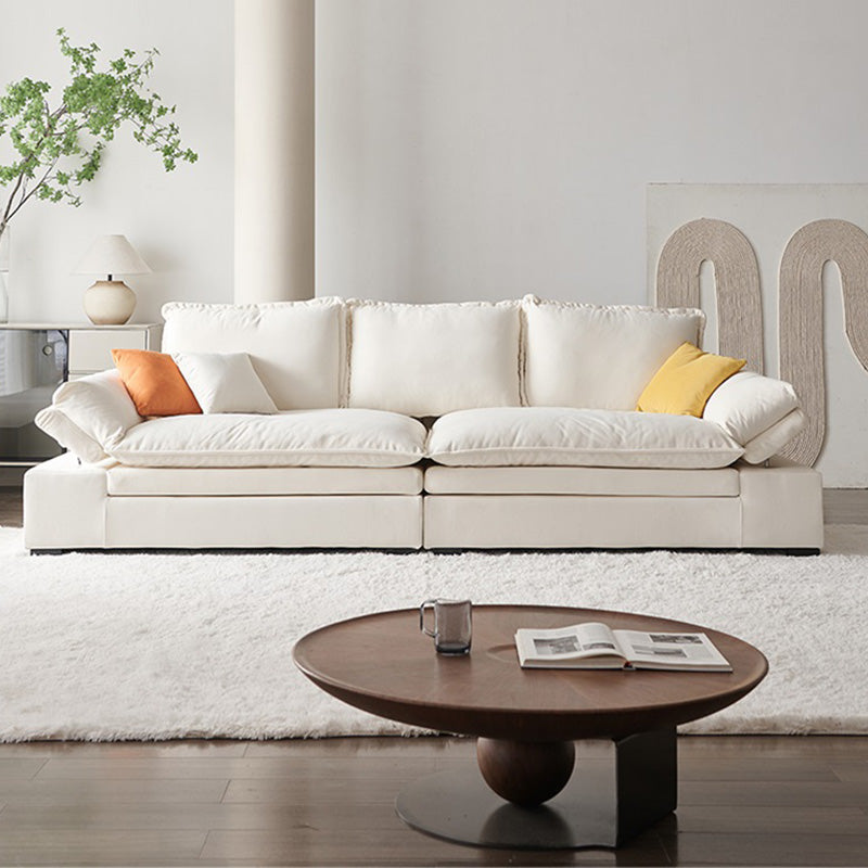 Contemporary Pillow Top Arm Reclining Loveseat Velvet Settee