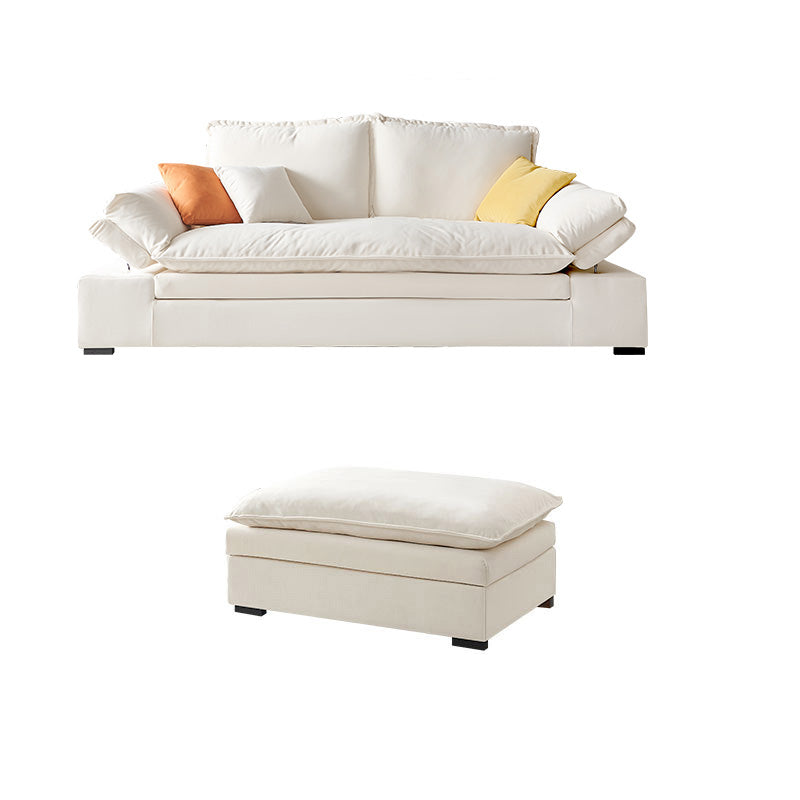 Contemporary Pillow Top Arm Reclining Loveseat Velvet Settee