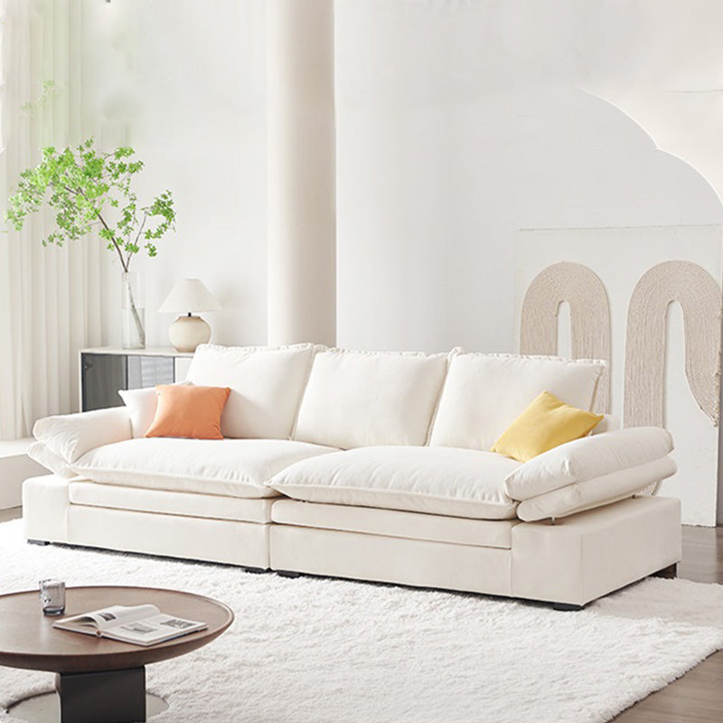 Contemporary Pillow Top Arm Reclining Loveseat Velvet Settee